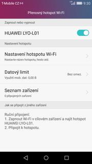 Dále vyberete Tethering a přenosný hotspot. 4.