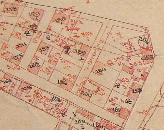 Ulice Partyzánů 20 Zaniklé číslo popisné v ulici Dům čp. 191.A Parcelní číslo původní: Parcelní číslo současné: PK st. 189/2, k. ú. Hostivice část KN 754, k. ú. Hostivice Dílna ve dvoře domu čp.