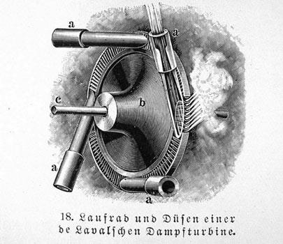1 Parní turbína 1.1 Počátky průmyslového využití parní turbíny První průmyslově vyuţitelné parní turbíny na světě byly turbíny vynálezců Carla Gustava de Lavala a Charlese Algernon Parsonse.