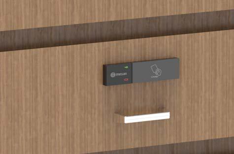Čtečka karet RFID 3203 NA SKŘÍŇ Elektronická řešení pro vyšší úroveň zabezpečení Svislé POUŽITÍ: Skříně v šatnách, saunách, lázních, tělocvičnách, kancelářích,