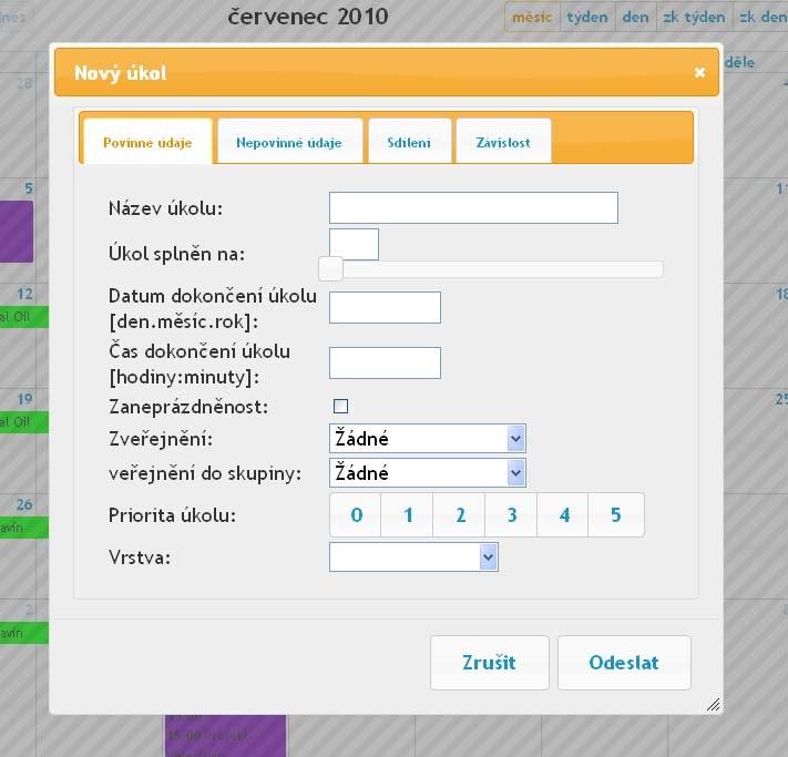 a) Možnosti Po stisknutí tlačítka Možnosti, se nám otevře menu se třemi položkami Nový úkol, Znova načíst, Rozbalit všechny detaily (obr. 20). Obr.