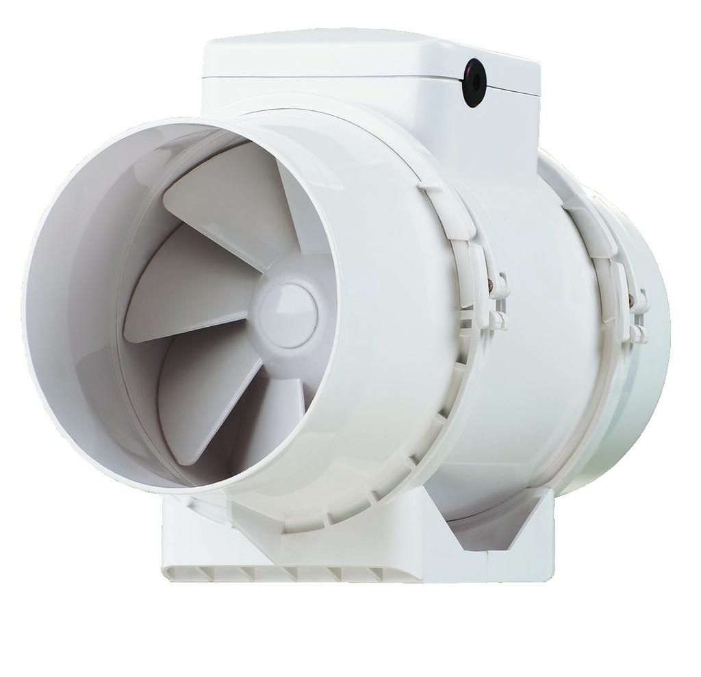Speciálně navržená konstrukce ventilátoru umožňuje jeho jednoduchou montáž a čištění. Ventilátor má motor se dvěma vynutími, což umožňuje přepínání mezi dvěma rychlostmi.