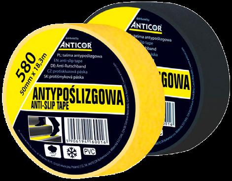 621 Anticor Maskovací PVC páska, odolná UV záření Maskovací PVC páska s kaučukovým lepidlem, které nezanechává lepivé stopy do 21 dní od použití v exteriéru.