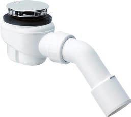 Aplikační technika svazek II. vydání 017 Domoplex Pro sprchové vaničky s odtokovým otvorem 5 mm Odtok Ø 5 mm Odtokový výkon podle DIN EN 74 0,73 l / s při hladině vody 0 mm Požadavek normy: 0,4 l / s.
