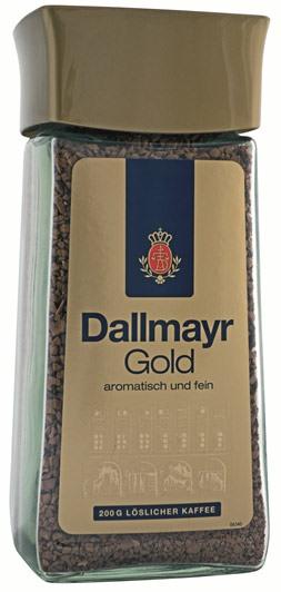 Instantní káva Dallmayr GOLD INSTANTNÍ KÁVA DALLMAYR GOLD 200g Exkluzivní rozpustná káva Dallmayr GOLD je směs vytvořená z nejlepších druhů káv, stejně jako všechny ostatní produkty.
