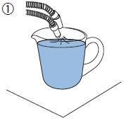 Vytáhněte použité sací koncovky. 2. Z hygienického a funkčního hlediska vysajte po každém pacientovi přes obě odsávací hadice jednu skleničku vody (100 200 ml).