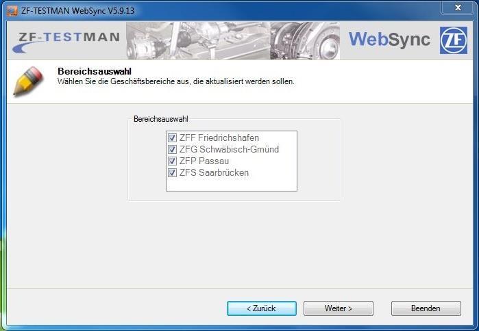 Diagnostika ZF-TESTMAN Postup provedení aktualizace ZF Testman prostřednictvím
