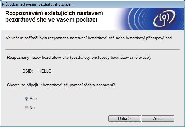 Pro uživtl zrátového síñového rozhrní 10 Nstvní pomoí instlčního isku DVD-ROM klu USB (pouz pro systémy Winows Mintosh) f Klm USB očsně přímo propojt počítč zřízní.