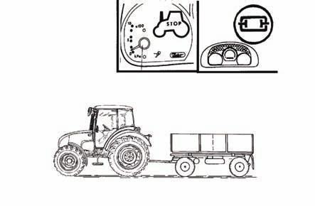 Vzduchové brzdy přívěsů a návěsů Ovládání vzduchových brzd přívěsů (návěsů) a ovládání brzd traktoru je provedeno tak, že brzdný účinek obou vozidel je synchronizovaný.
