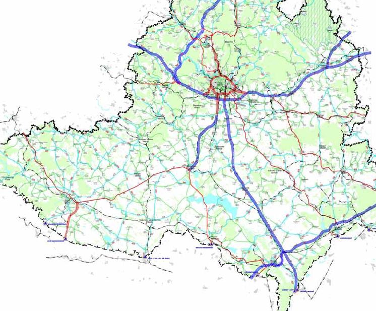 2 Varianty páteřní silniční sítě Jihomoravského kraje a jejich posouzení, včetně tangent města Brna Varianty páteřní silniční sítě Jihomoravského kraje (JMK) byly zhodnoceny v Posouzení alternativní