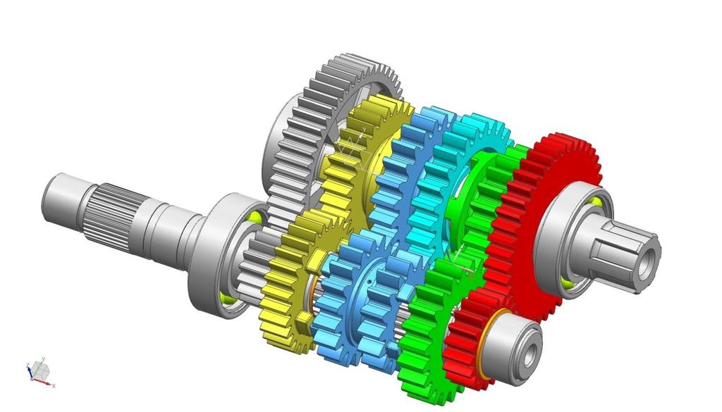 FINÁLNÍ 3D MODEL Pro vytvoření modelu převodovky byl použit software SIEMENS NX.