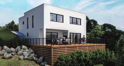 Moderní dřevostavba zapadá do celkové koncepce dané funkcionalistické zástavby. Užitná plocha domu činí 203 m 2.