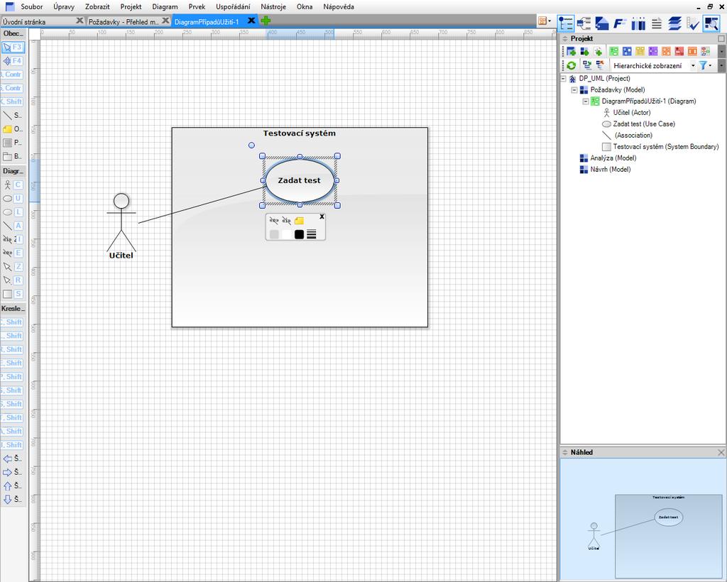 Obrázek 6: Prostředí aplikace Software Ideas Modeler 4.2.