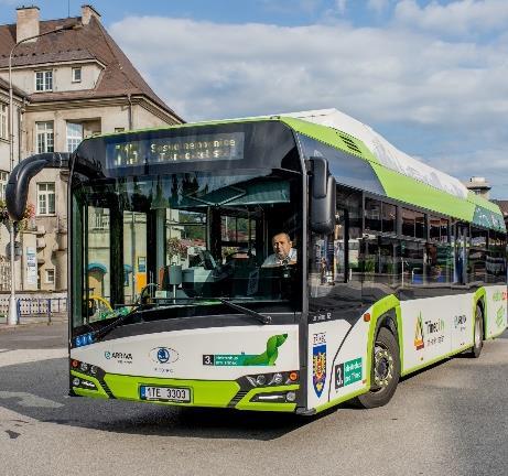 Kč, nákup 287 vozidel: 65 elektrobusů, 48 trolejbusů, 28 tramvají a 146 CNG autobusů na elektrická