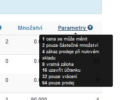 Plátce DPH může účtenku tisknout i bez rozpisu DPH. V parametrech účtenky je třeba připočítat parametr 8192.