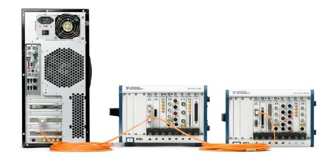 šasi) Fibre Optics PCI <-> PXI, až 78 MB/s Copper