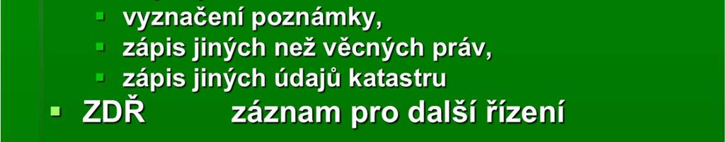 změn v SGI a SPI podle příslušných podkladů a zásad