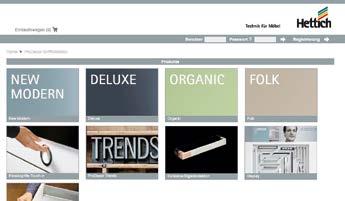 Der Onlinekatalog Online catalogue Le catalogue en ligne Internetový ekatalog Über www.hettich.com/de/online gelangen Sie direkt zum Onlinekatalog.