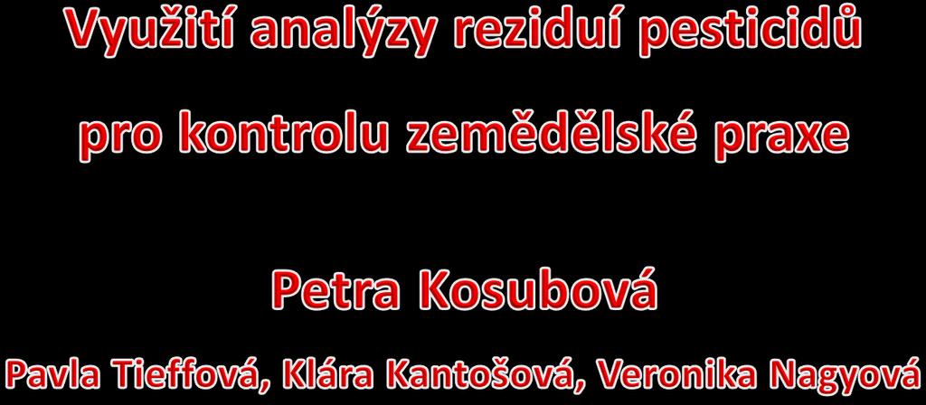 laboratoř Pesticidy v zemědělství 5.