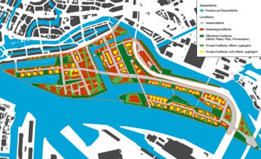 Hafen City - urbanismus udržitelnost ekologická sociální ekonomická principy