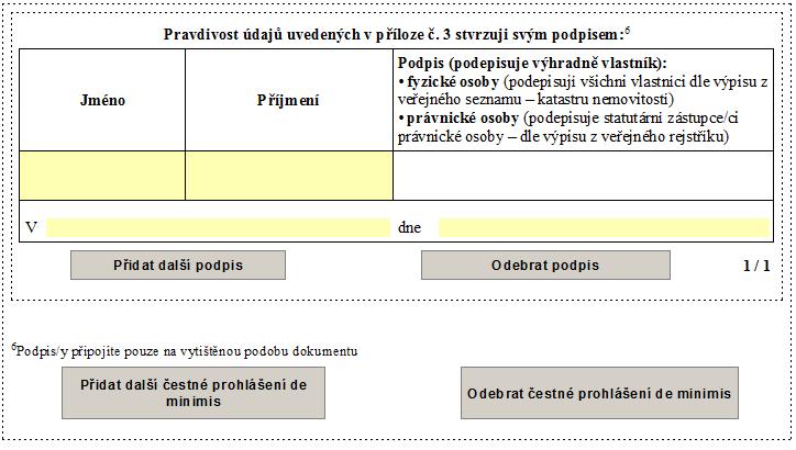 Pravdivost údajů uvedených v příloze č.