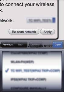 Čeština Your Wi-Fi Network Select Option 3 Do červeného políčka zadejte heslo