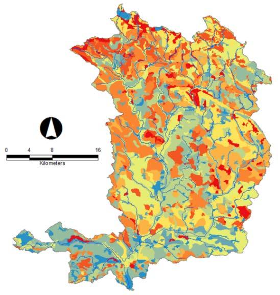Obr. 6 Výpočet dlouhodobého ročního úhrnu výparu vody z krajiny na povodí Cidliny ve východních Čechách. Hydrologická skupina na Ústavu pro hydrodynamiku se zabývá několika tématy.