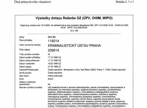 ZÁPISNÁ PŘEKÁŽKA ZNÁMKOVÁ Označení v rozporu s veřejným pořádkem: např. jméno nebo obraz člověka zasloužilého o národ či o stát, žijícího či historického, (MASARYK, HUS, KAREL IV.