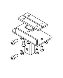 000 Montážní sada PL FIXO, light sloupy Sada včetně: 1ks - montážní díl PL FIXO, pozink 2ks - deska závitová 24,5x6-105 4ks - šroub M8x20, zapušť.