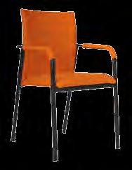 konferenční židle s kvadratickým typem opěradla čaloun