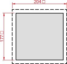 Ventilátory s filtrem GSV20 Výstupní mřížky s filtrem GSF20 Výřez do panelu 177 x 177 mm Bezšroubové uchycení do panelu Plast ABS BLEND, barva RAL 7035 Možná volba směru proudění vzduchu Stupeň krytí