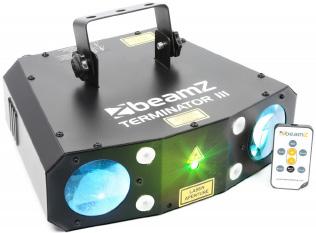 zelený a modrý laser automatické