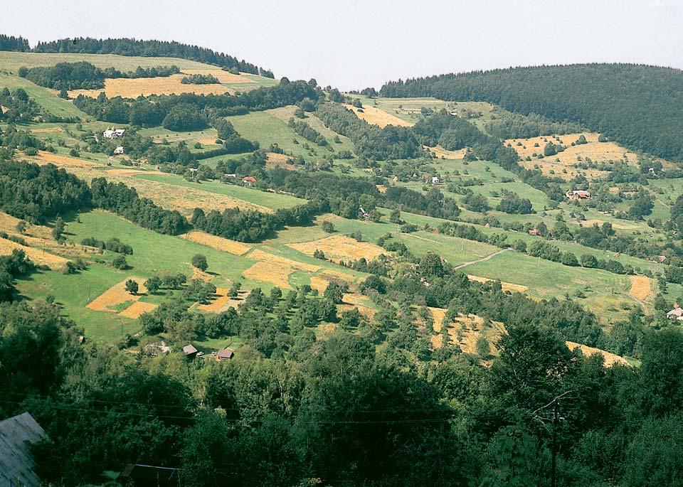 Zlínsko CHKO BÍLÉ KARPATY Lokální odli nosti v odolnosti fly ov ch hornin bûlokarpatské jednotky jsou pfiíãinou dne ního vzhledu Vy kovecké hornatiny.