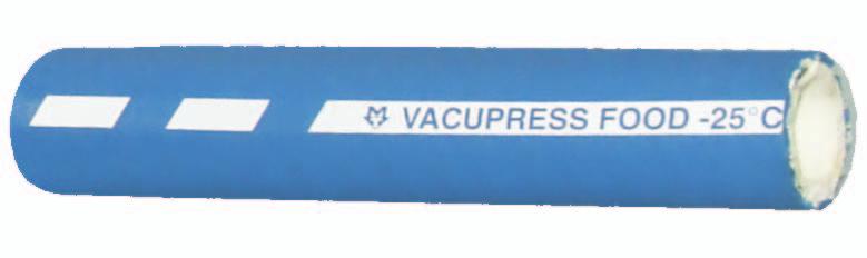 VACUPRESS FOOD 1 POD Provozní teplota: - C až +0 C Výztuha: Ocelová spirála Norma: /0; 0/1/CE; F.D.A. 1 CFR 1.