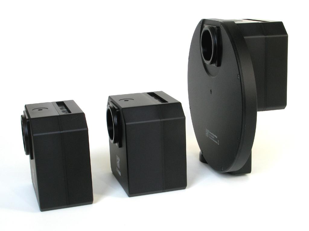 Kamera G2 a příslušenství Kamera G2 může být snadno kombinována z řadou prvků celého systému. Různé konfigurace vyhovují rozdílným požadavkům podle aplikace, dalekohledu, filtrů, pointaci atd.