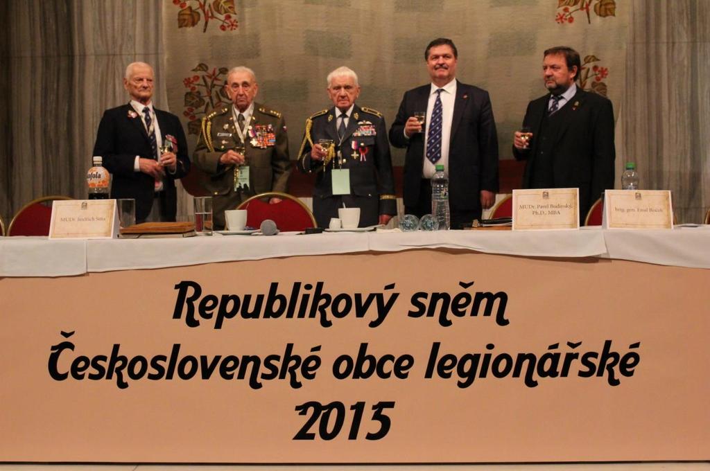 Řádný Republikový sněm ČsOL 2015 Zápis, Usnesení Řádný Republikový sněm Československé obce legionářské se konal dne 10.