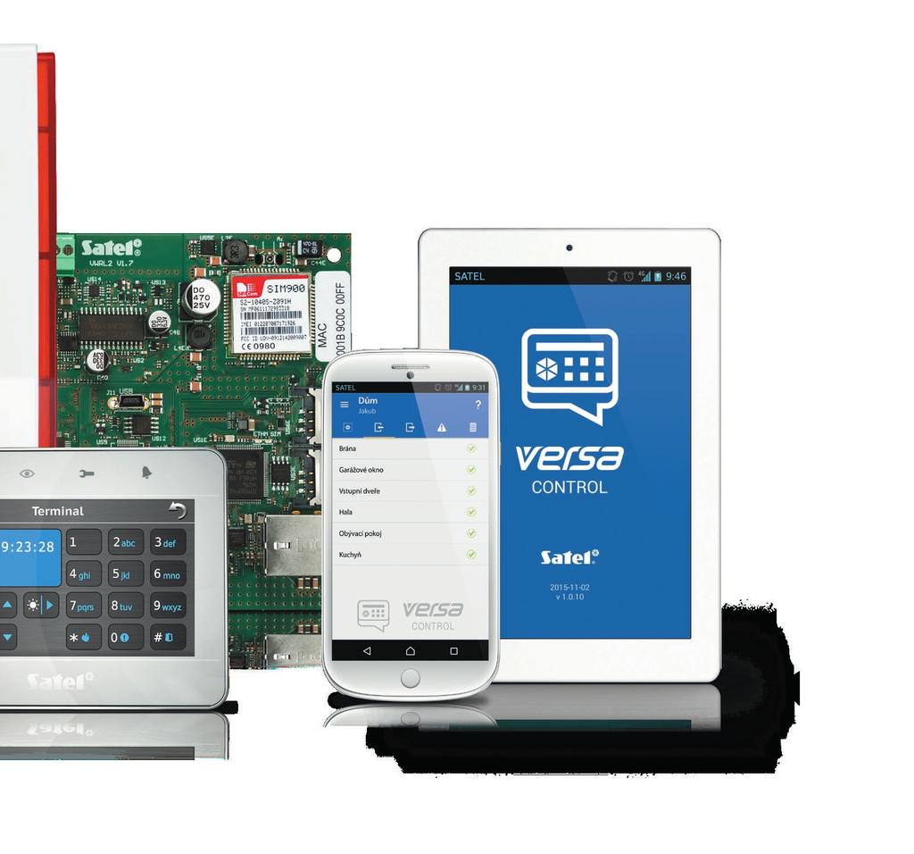 e-mailů, přenos zpráv na PCO) přes GSM/GPRS (SMS, CLIP, přenos zpráv na PCO) přes PSTN (hlasové zprávy, přenos zpráv na PCO) Velký