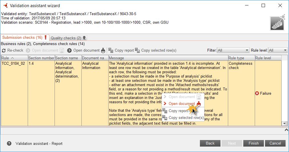 Slide 22 Validation Assistant Refresh the Validation Assistant report after correcting a failure. Click Re-check.
