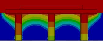 Tabulka 23: Výsledky simulace, čas 249 s Průměrná Minimální Maximální Jednotka Hodnota Měřené cíle hodnota hodnota hodnota GG Av Heat Flux 1 (W/m 2 ) -42,03-81,97-128,43-42,03 PG Temperature Boční