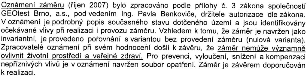 S-MHMP-455219/2007/00PNI/E1A/491-2/No1 na druhé stranì z toho vyplývající významné potenciální vlivy na veøejné zdraví a životní prostøedí.