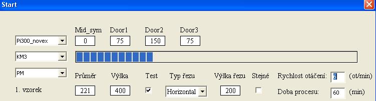 Počítačová simulace procesu Popis algoritmu 1. pohyb rotace (~1 O ) 2.