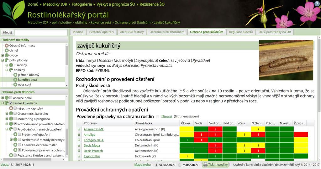 Jak si vytisknout plodinovou metodiku IOR?