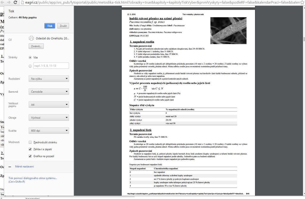 Aby došlo k vygenerování pouhého chronologického přehledu, je nutné v levé dolní části vypnout ( odškrtnout ) nabídku (hnědé kolečko) detail pozorování.