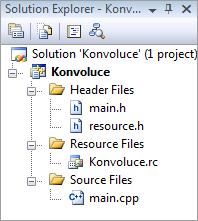 UTB ve Zlíně, Fakulta aplikované informatiky, 2010 39 4.1 Popis zdrojového kódu Program je vytvořený ve vývojovém prostředí Microsoft Visual Studio 2008 a obsahuje tyto soubory (Obr. 4-2)