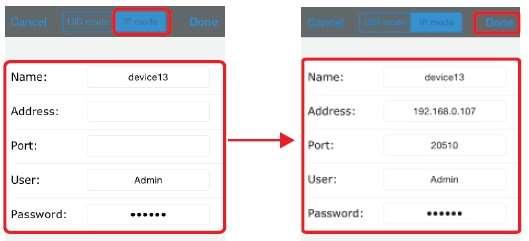 b) Pomocí IP adresy Klepněte na Add manually a pak zvolte záložku IP Type a pak zadejte požadované údaje: Name : Zvolte nějaké jméno monitoru.