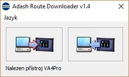Uživatel, který bude provádět měření, programem Route Downloader přenese pochůzku(y) do přístroje.