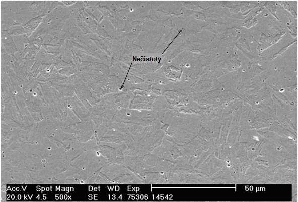 4542 Obr. 5.41 vyrobeného standardním metalurgickým postupem (válcovaný mat.