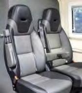 Clever sedadla jsou testovány TÜV, stejně jako nárazovými testy a díky volbě tvaru a materiálu umožňují mimořádně uvolněnou jízdu.