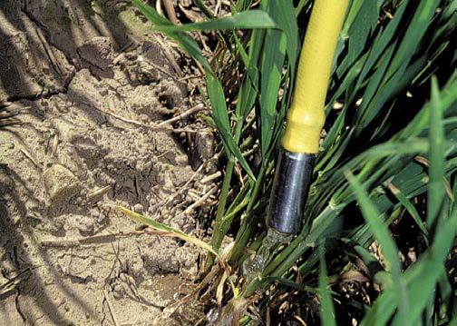 AMAZONE nabízí pro aplikaci kapalného hnojiva ve velkých kapkách trysky se 3, 5 nebo 7 otvory.