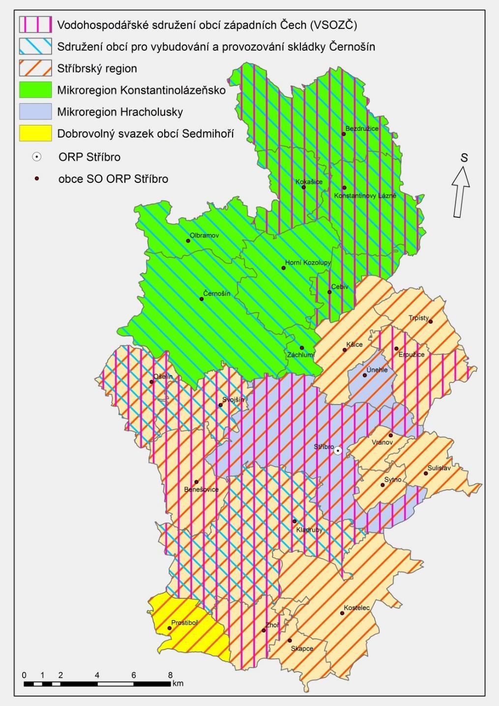 2 Souhrnná zpráva za všechny DSO v území Ve správním obvodu ORP Stříbro působí šest dobrovolných svazků obcí (Mikroregion Hracholusky, Mikroregion Konstantinolázeňsko, Sdružení obcí pro vybudování a